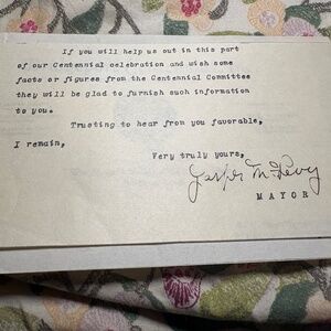 🏙️ Mayor Jasper McLevy — Signed Autograph Partial Letter | Bridgeport Mayor